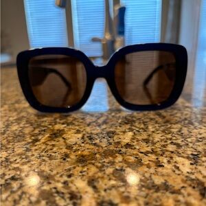 Tory Burch Blue and Brown Sunglasses
